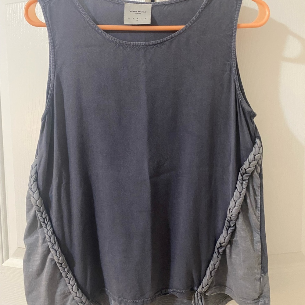 Vero Moda Charcoal Sleeveless Tank Top